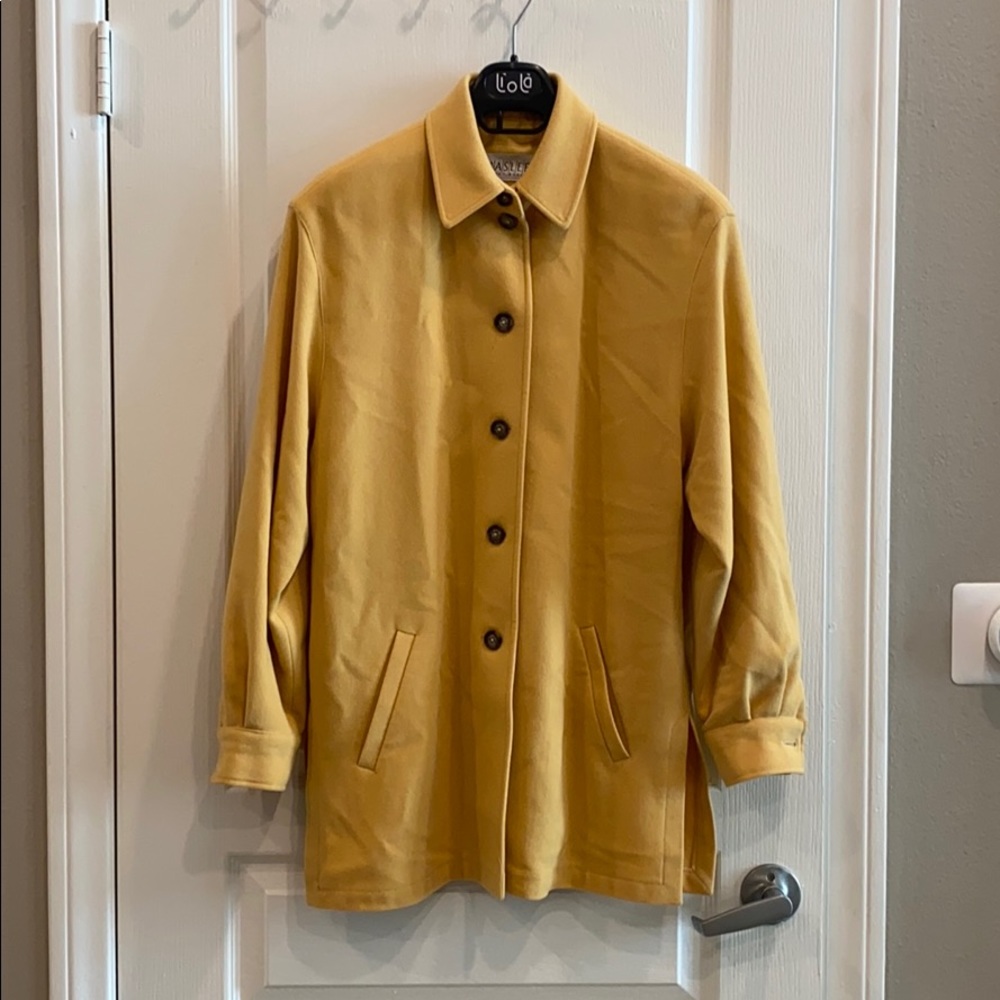 WOMENS BASLER YELLOW COAT SIZE 38 🧥💛